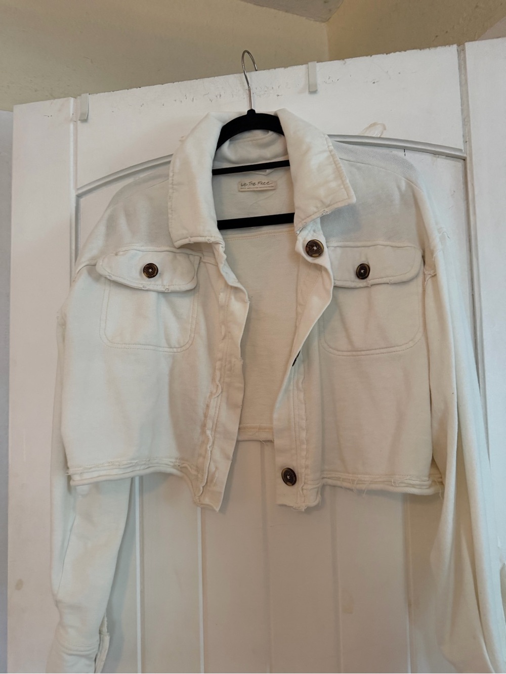 We The Free White Opal Swing Jacket